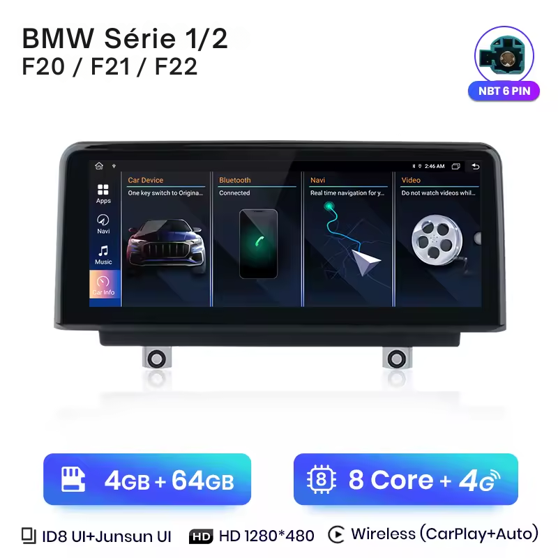 BMW Séries 1 2 3 4 F20 F21 F22 F30 F31 F32 F33 F34 F36 2011-2016