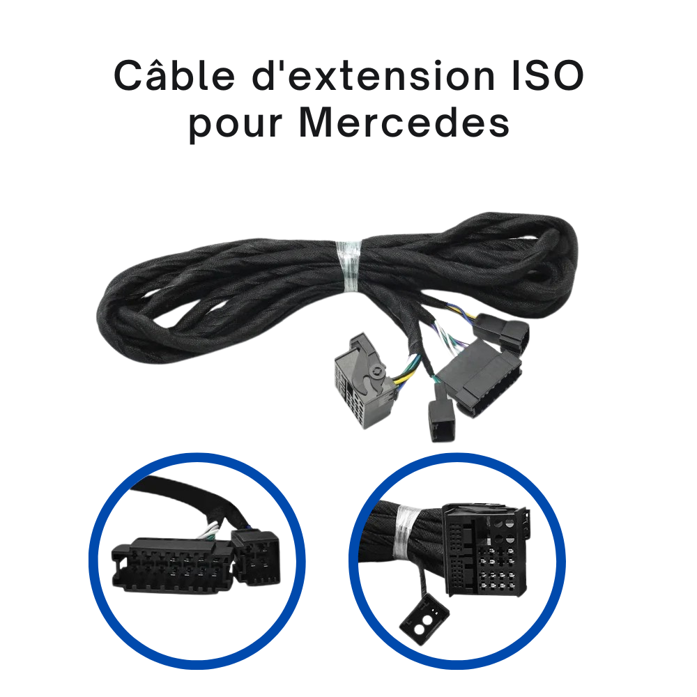 Câble de rallonge 6 mètres pour Mercedes W211 W209 W219 W215 W220 W463