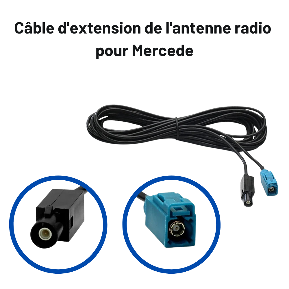 Câble de rallonge 6 mètres pour Mercedes W211 W209 W219 W215 W220 W463