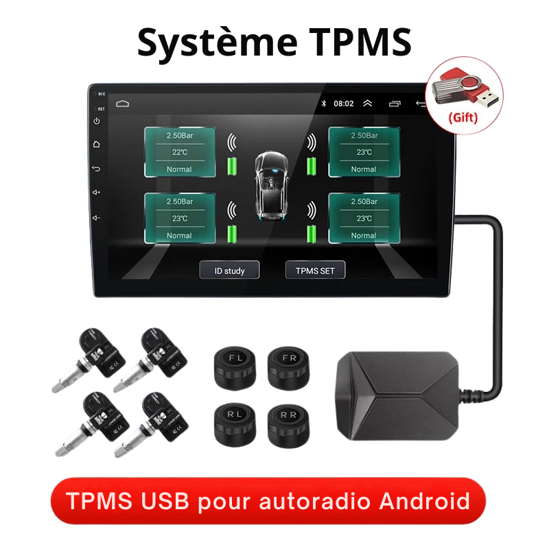 Système d'alarme de contrôle de la pression des pneus TPMS