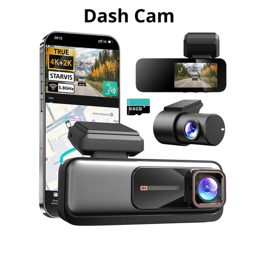 Dash Cam embarquée avant et arrière double canal, 170°