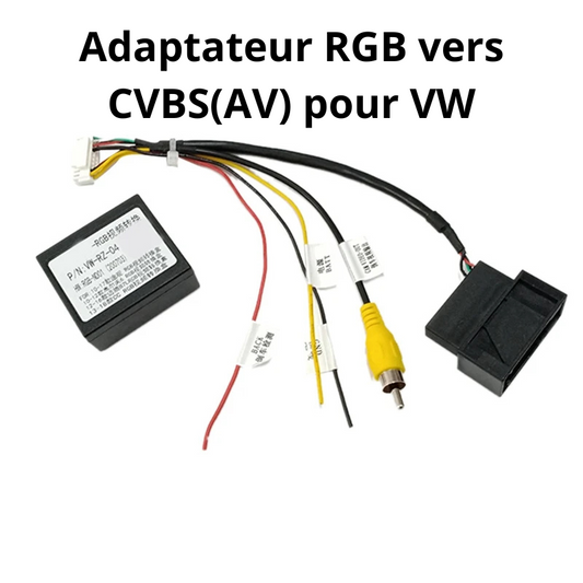 Adaptateur de conversion RGB vers CVBS(AV) pour VW
