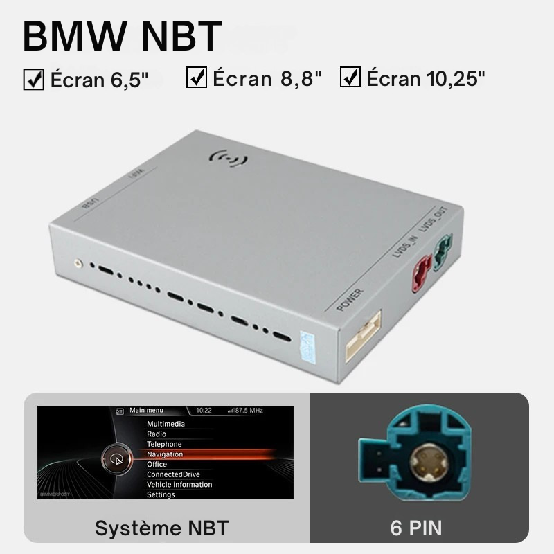 Boitier CARPLAY BMW pour système CIC-NBT-EVO