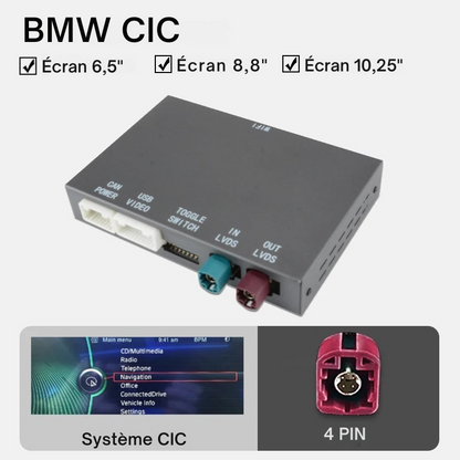 Boitier CARPLAY BMW pour système CIC-NBT-EVO