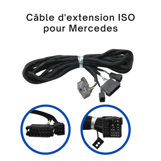 Câble de rallonge 6 mètres pour Mercedes W211 W209 W219 W215 W220 W463