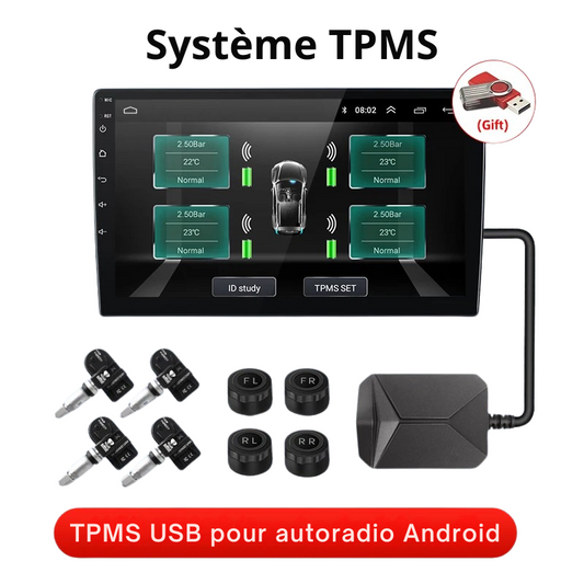 Système d'alarme de contrôle de la pression des pneus TPMS