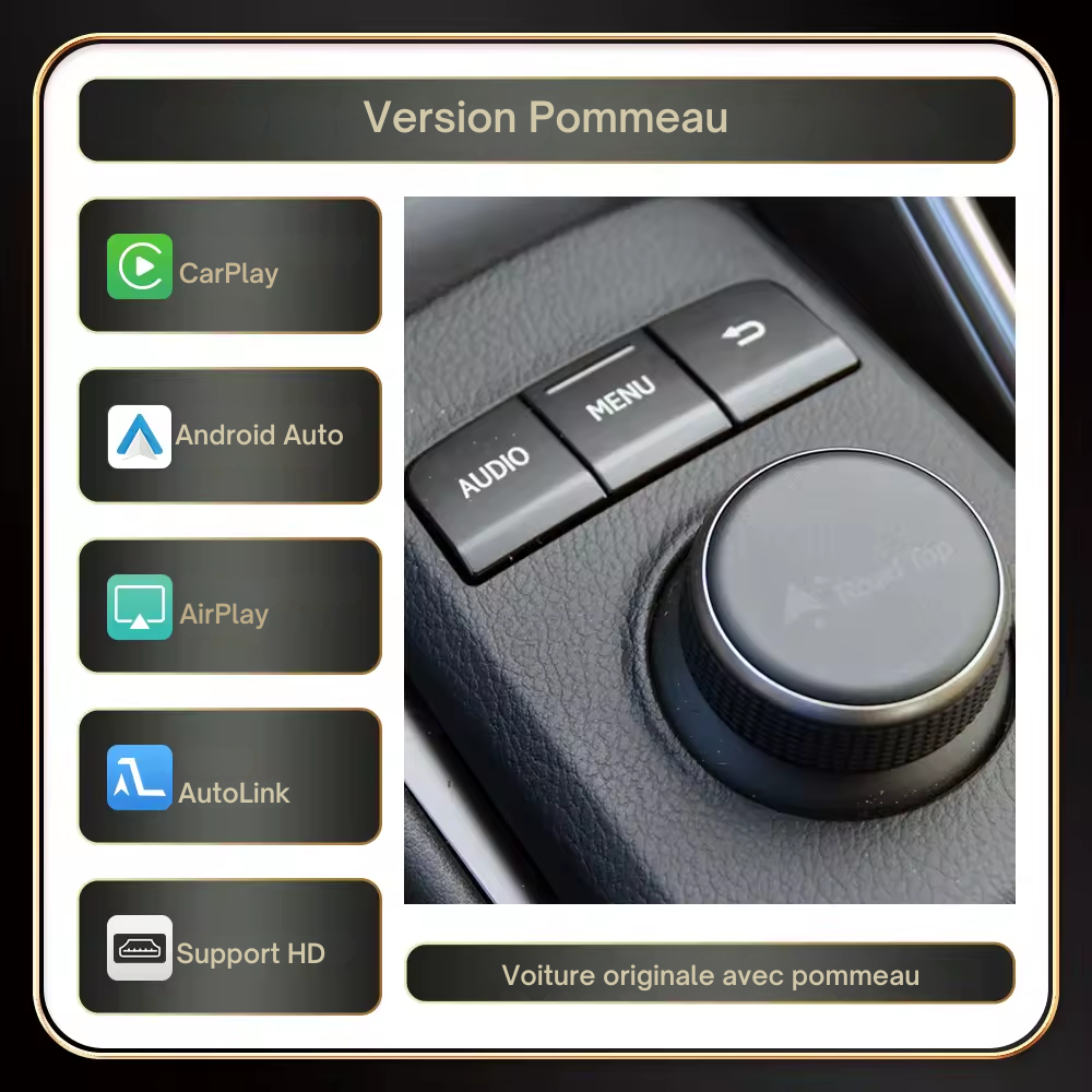 Boitier sans fil CarPlay Android Auto LEXUS RX RC ES UX NX LC IS ST200h LX-570 GS Series